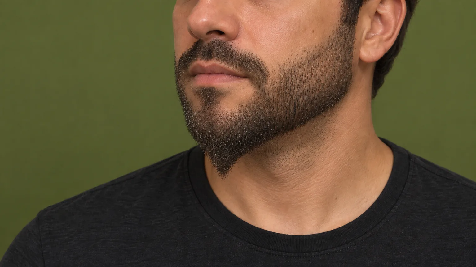 Barba ducktail cheia nas laterais afina em uma ponta definida abaixo do queixo.
