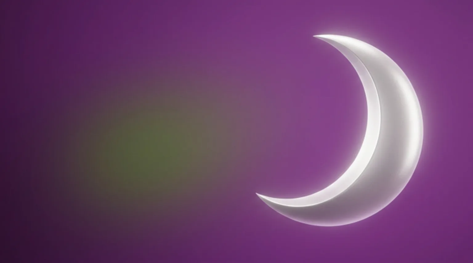 Lua crescente luminosa simbolizando o início da transição da pré-menopausa