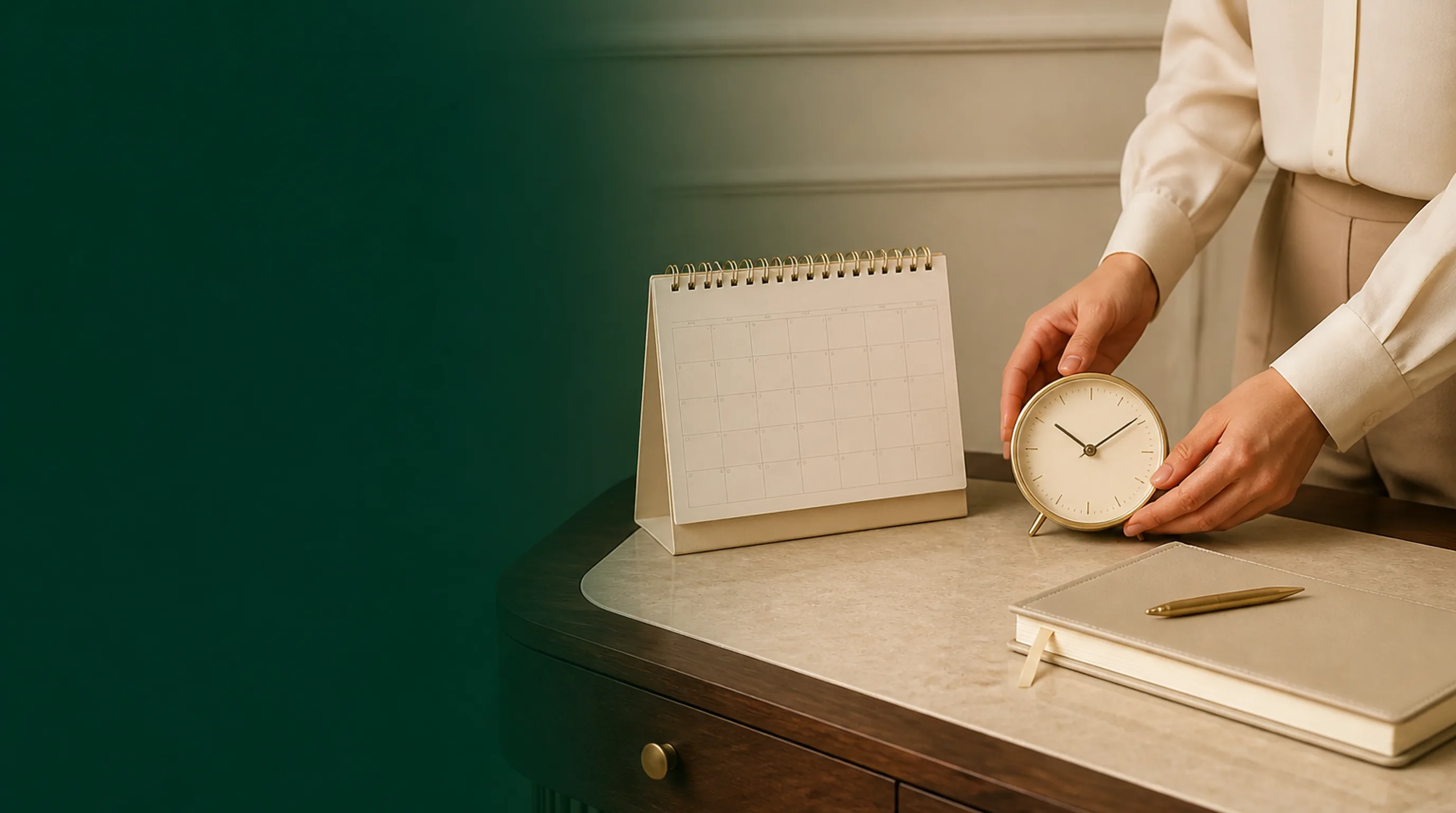 Paciente registra calendário e rotina em avaliação de perimenopausa